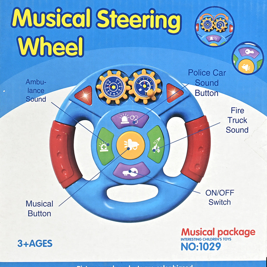 Musical Steering Wheel with Lights & Sound