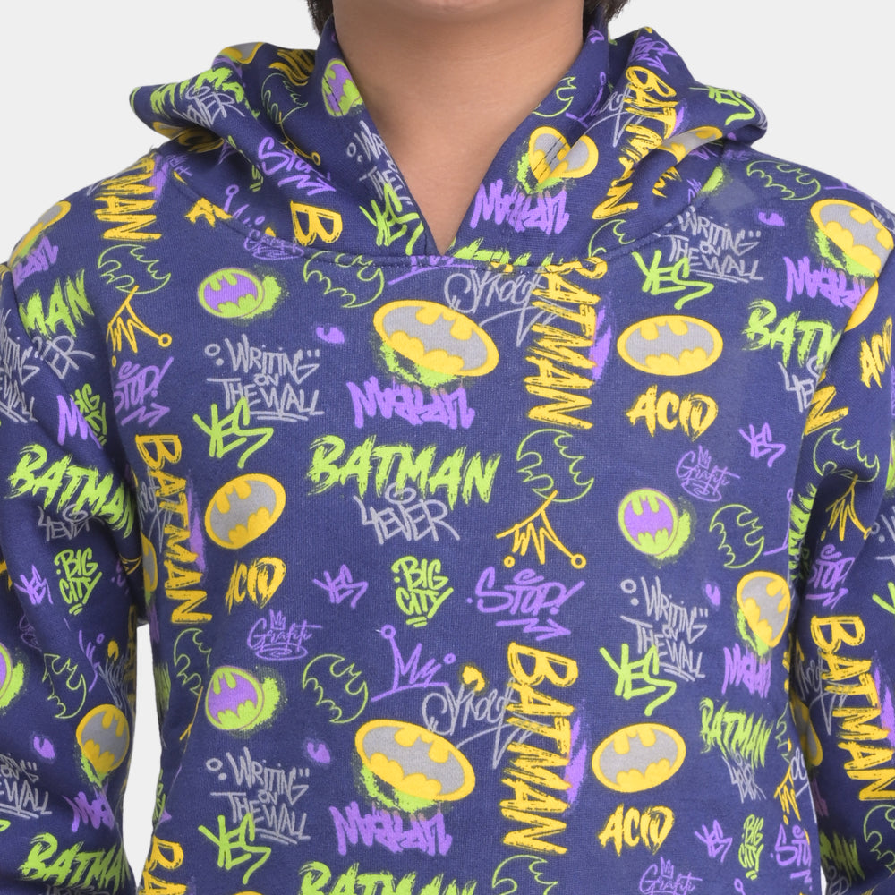 Boys Fleece 2 Piece Suit Character - Navy Blue