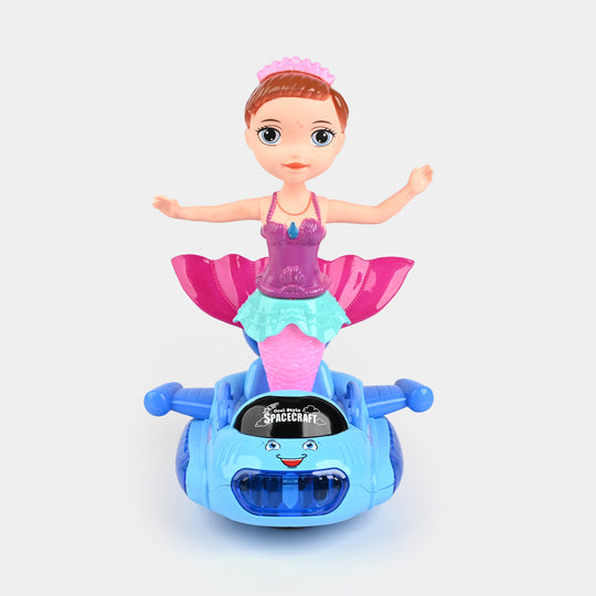 Electric Universal Space Vehicle With Doll Light & Music
