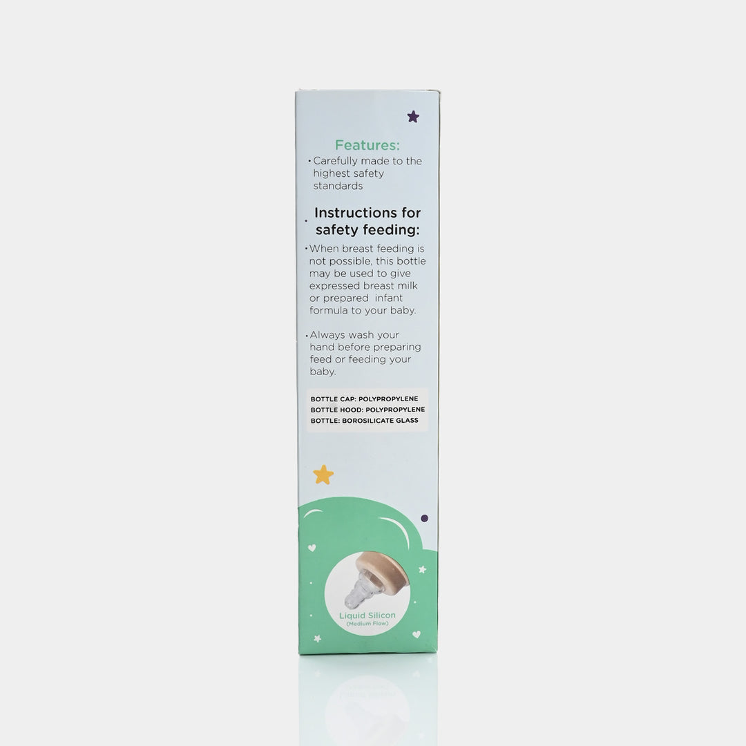 Giggles Glass Feeding Bottle | 240ml