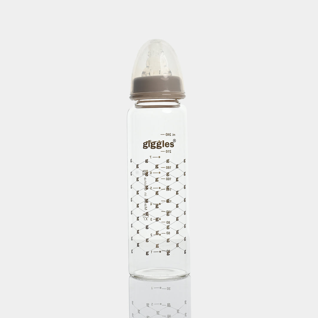 Giggles Glass Feeding Bottle | 240ml