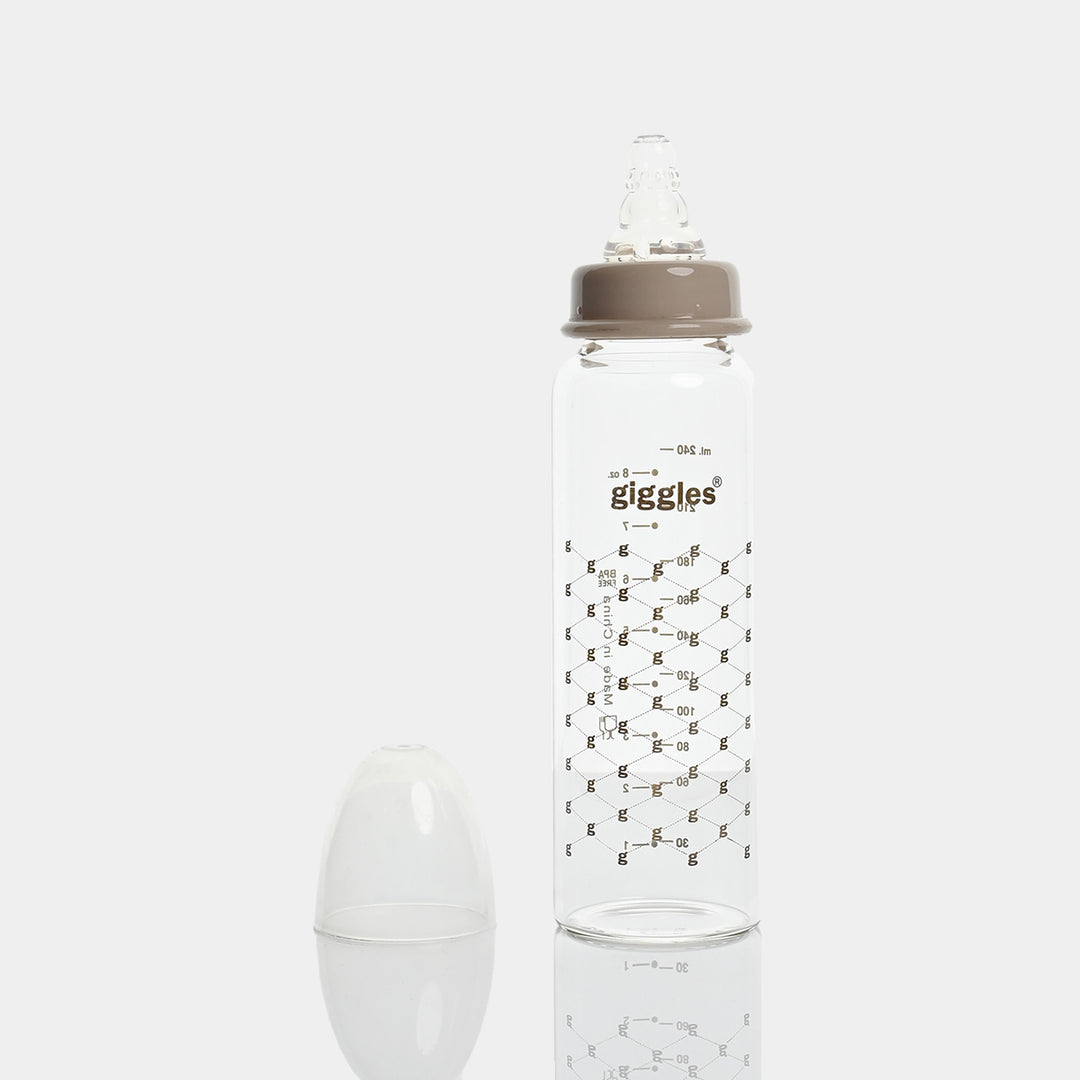 Giggles Glass Feeding Bottle | 240ml