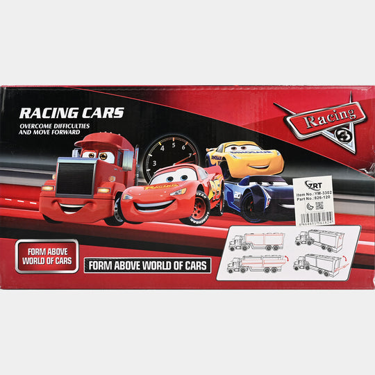 Free Wheel Car Carrier Truck With 3PCs Mini Car Toy For Kids