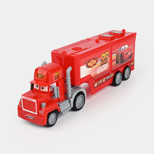 Free Wheel Car Carrier Truck With 3PCs Mini Car Toy For Kids