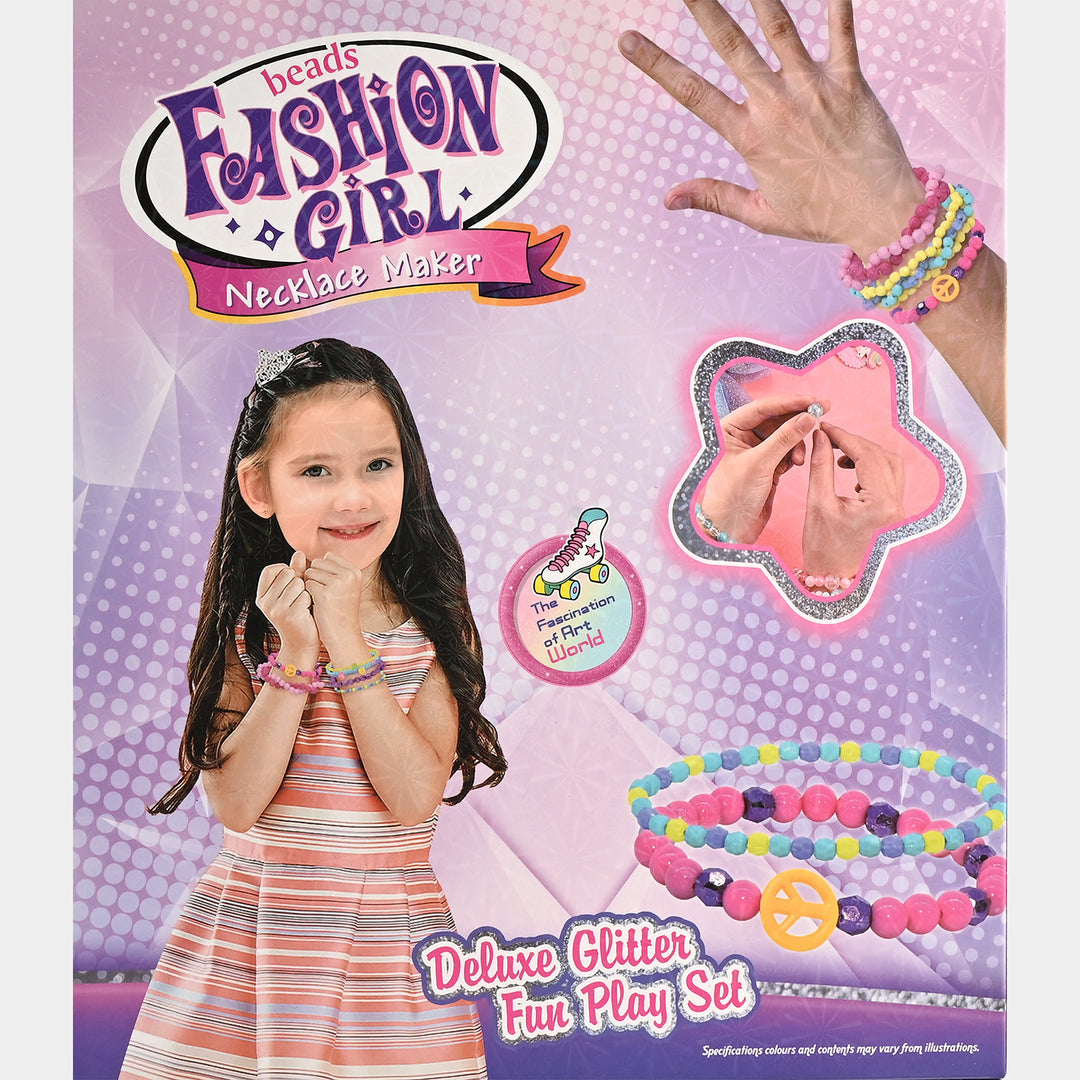 Fashion Girl – Deluxe Glitter Fun Beads Play Set