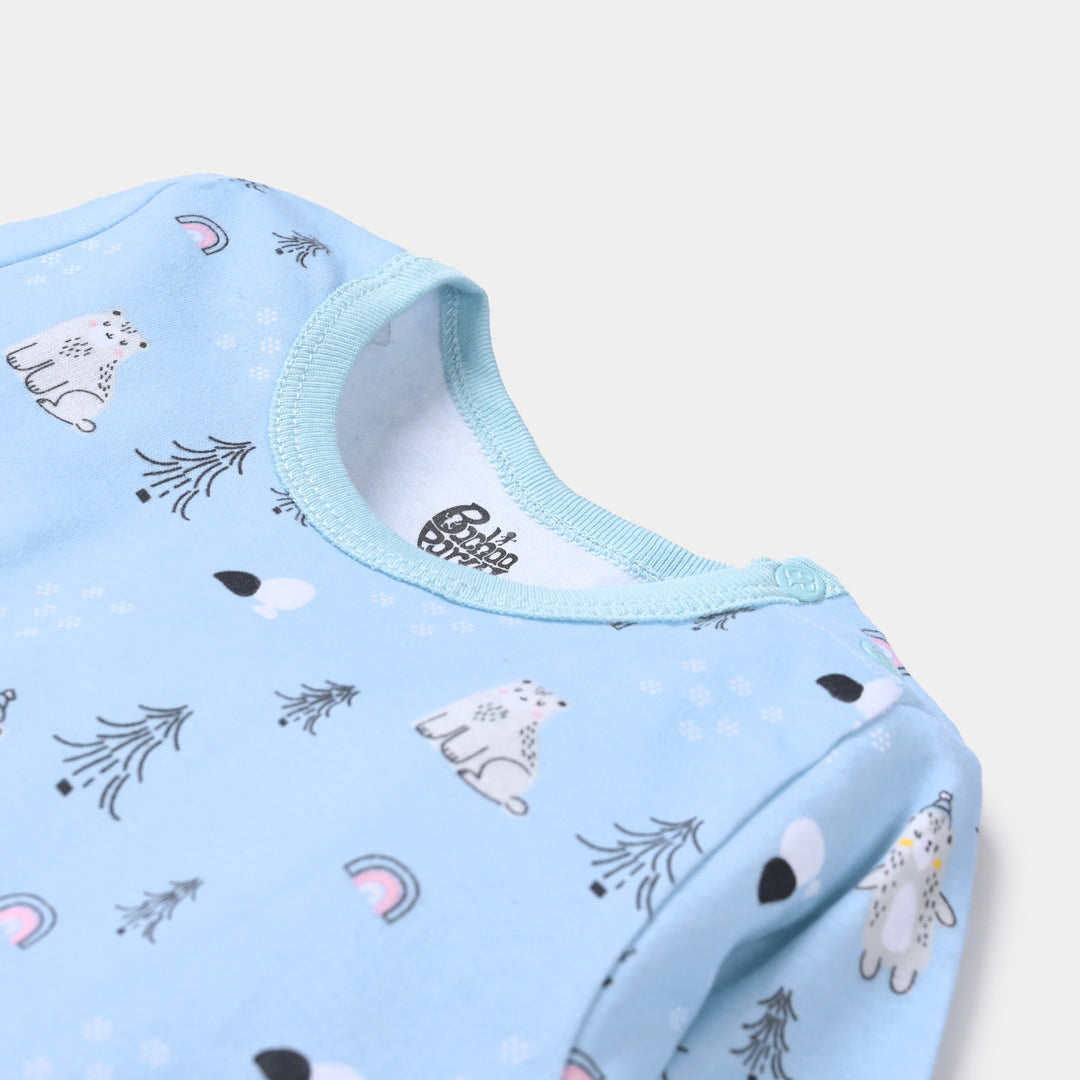 Infant Boys 2Pc Suit Kpc Bear - Sky Blue