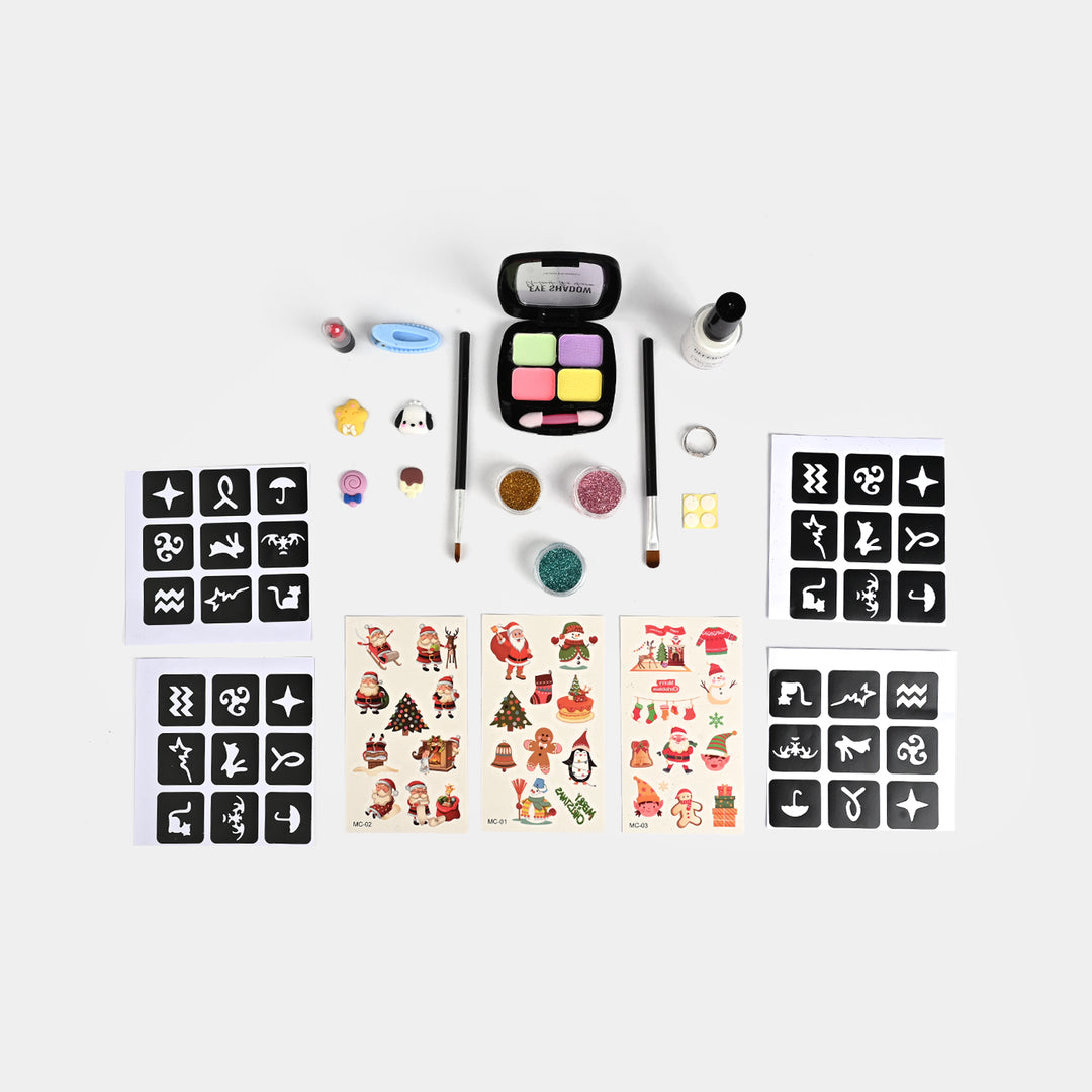 Tattoo Sticker With Cosmetic For Girls