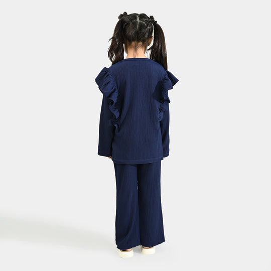 Girls Poly Crinkle 2 Piece KINDNESS IS MAGIC-Blue