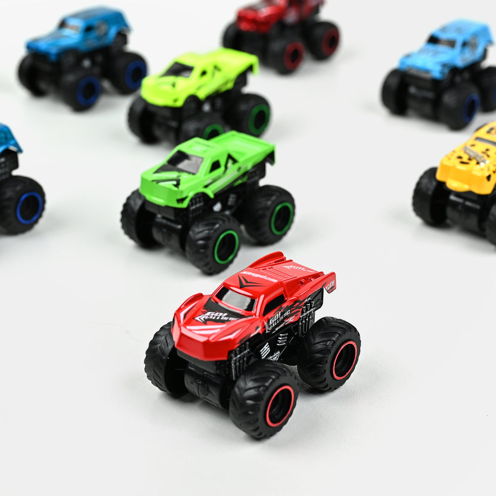 Boys Alloy Monster Truck Car Set – 12 Pieces