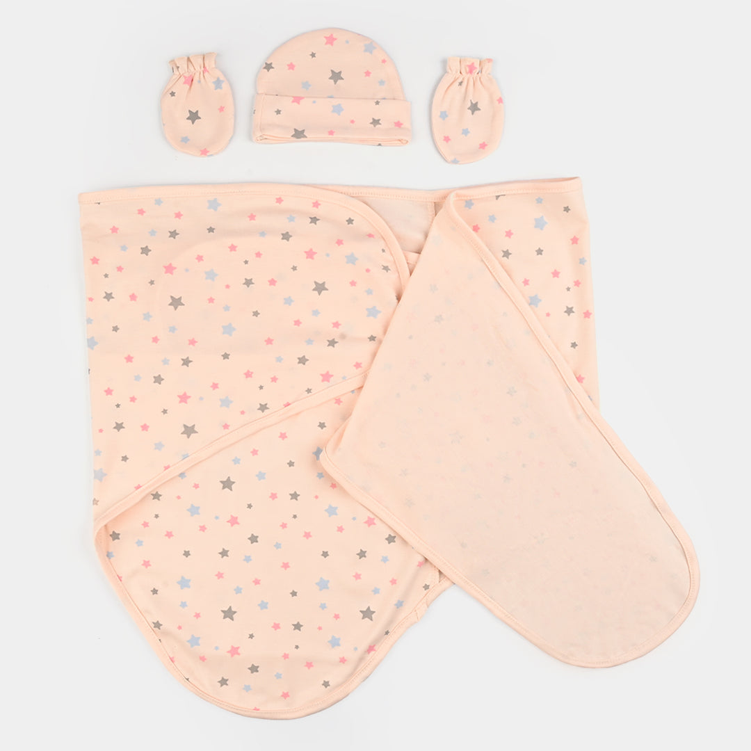 Infant Big Swaddle with Cap & Mittens