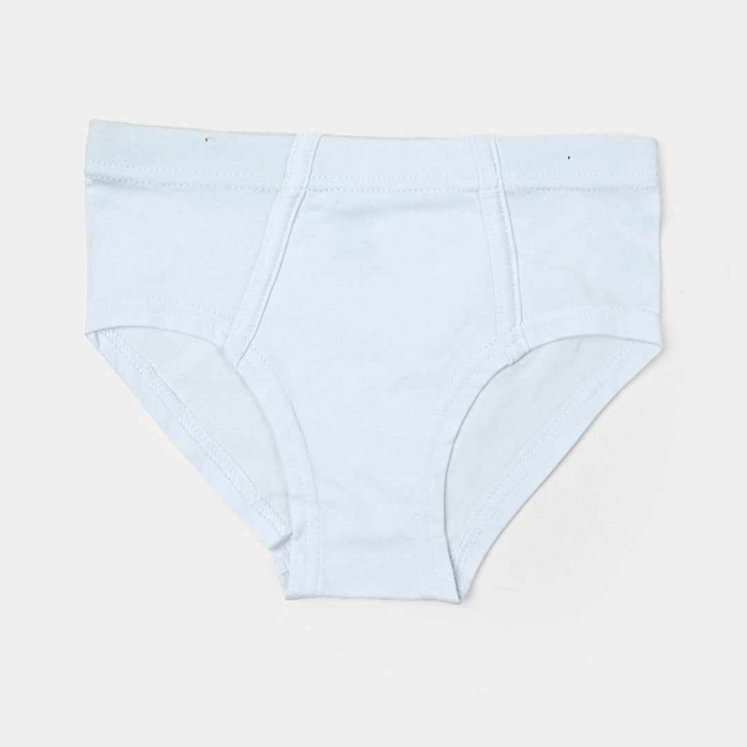 Boys Cotton Jersey Brief Pack of 2 Basic - White/Black
