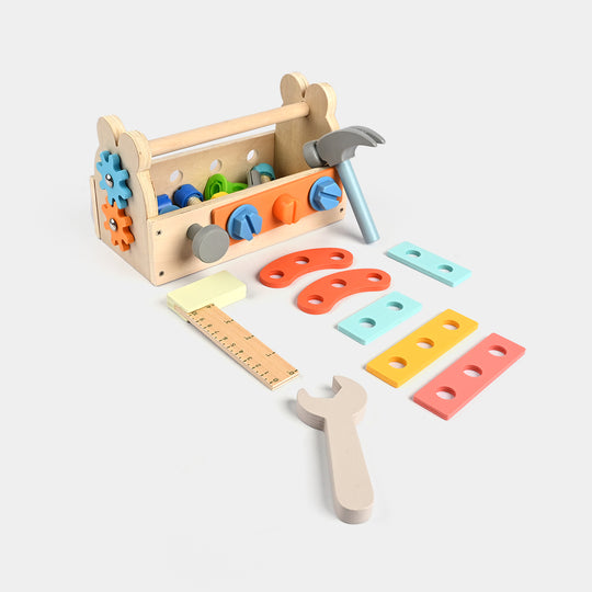 Wooden Toolbox Play Set for Kids