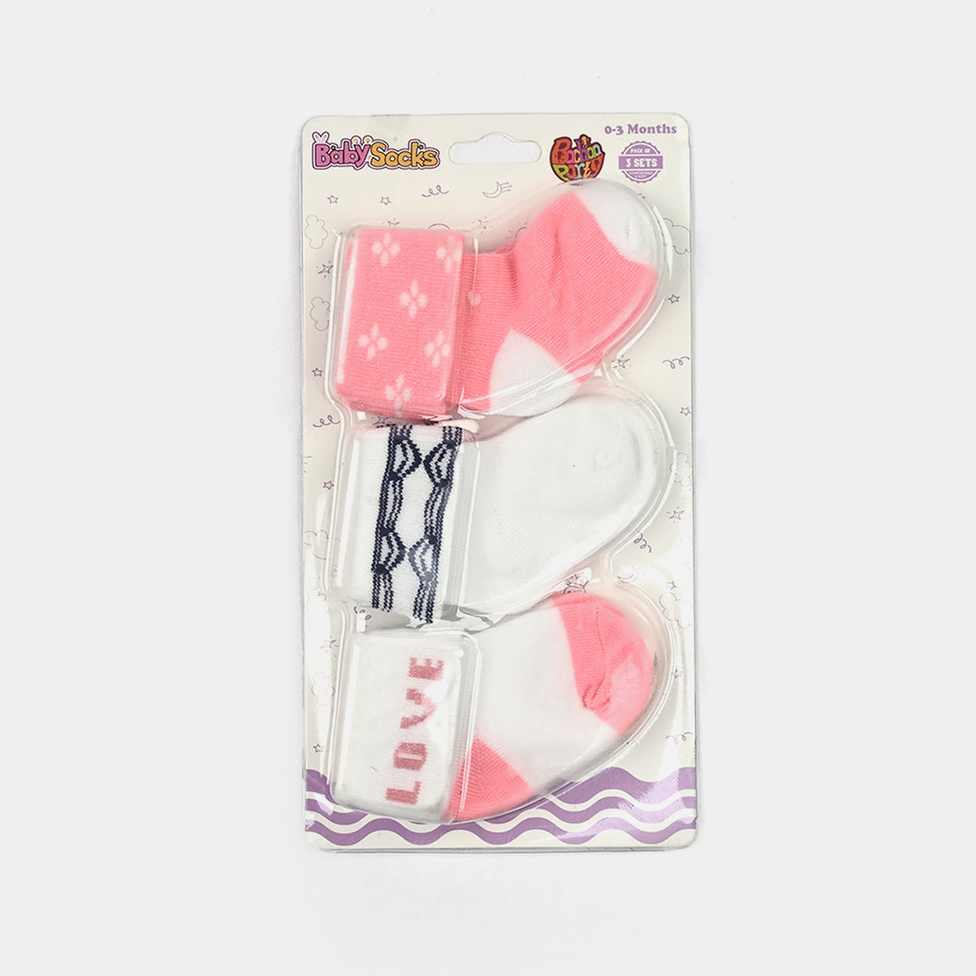 Infant Baby Socks Pack Of 3