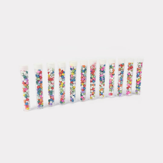 Colorful Seed Beads – Clear Storage Tubes
