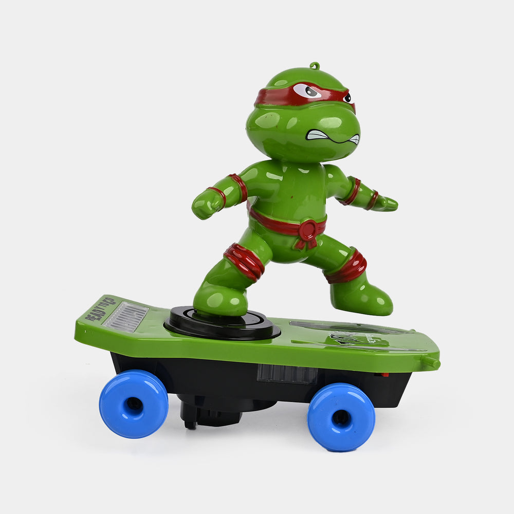 Electric Stunt Turtle Skateboard Toy