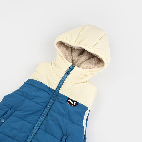 Infant Boys Sleeveless Hooded Jacket – Mix
