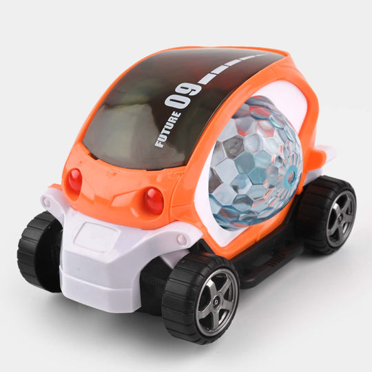 TRANSPARENT CAR WITH LIGHT & MUSIC FOR KIDS