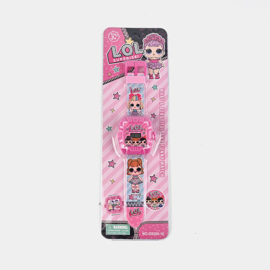 Character Projector Wrist Watch For Kids