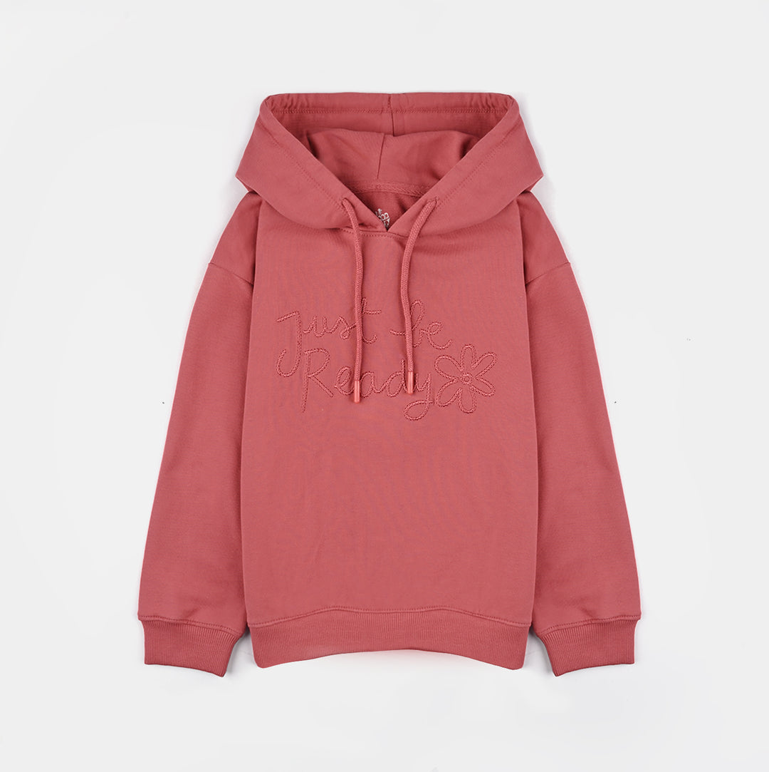 Girls Jersey/Terry Pullover Just be Ready
