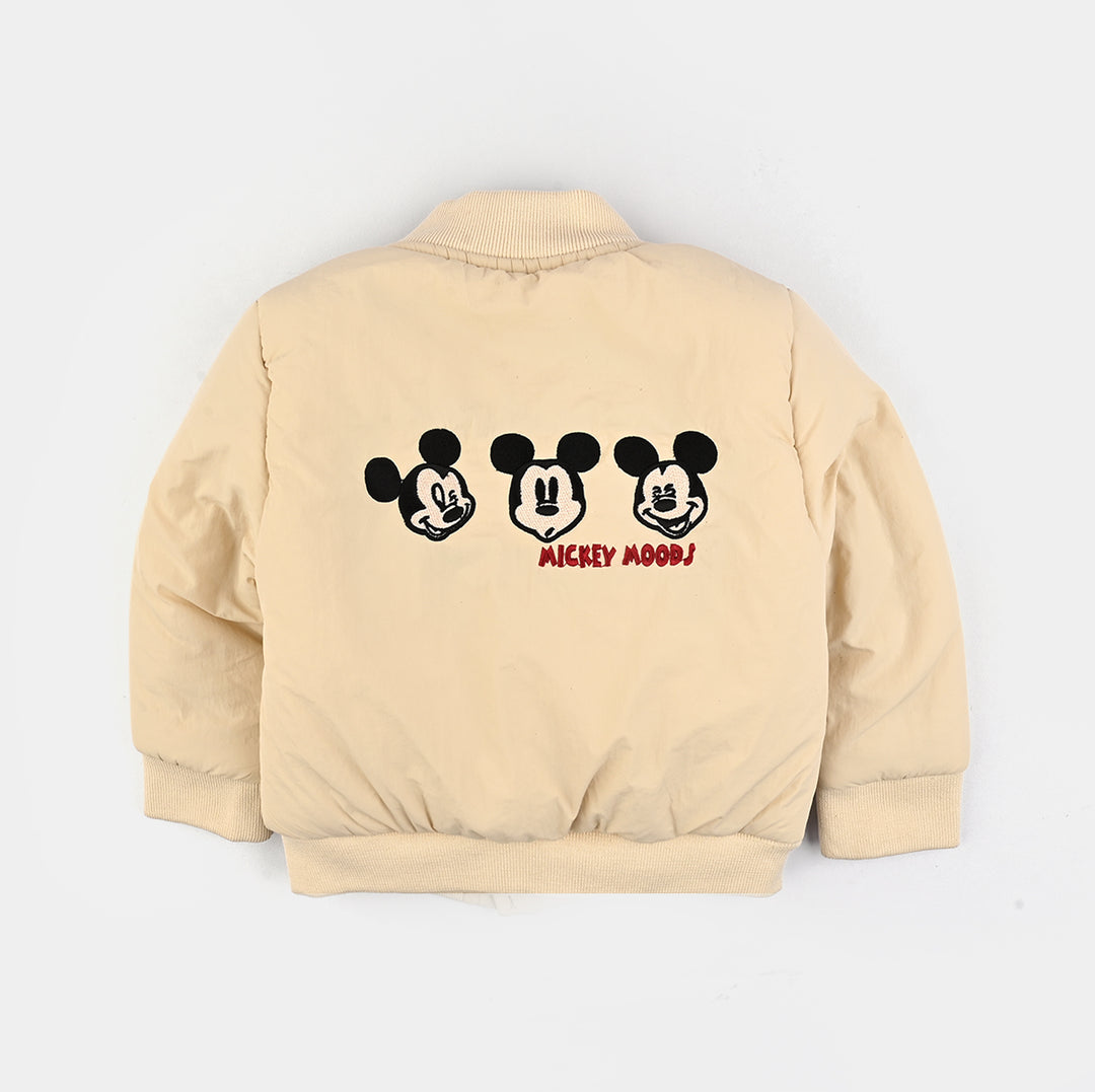 Infant Boys Quilted Jacket F/S-White