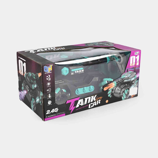 Remote Control Tank Car with Water Ball Shooter With Smoke