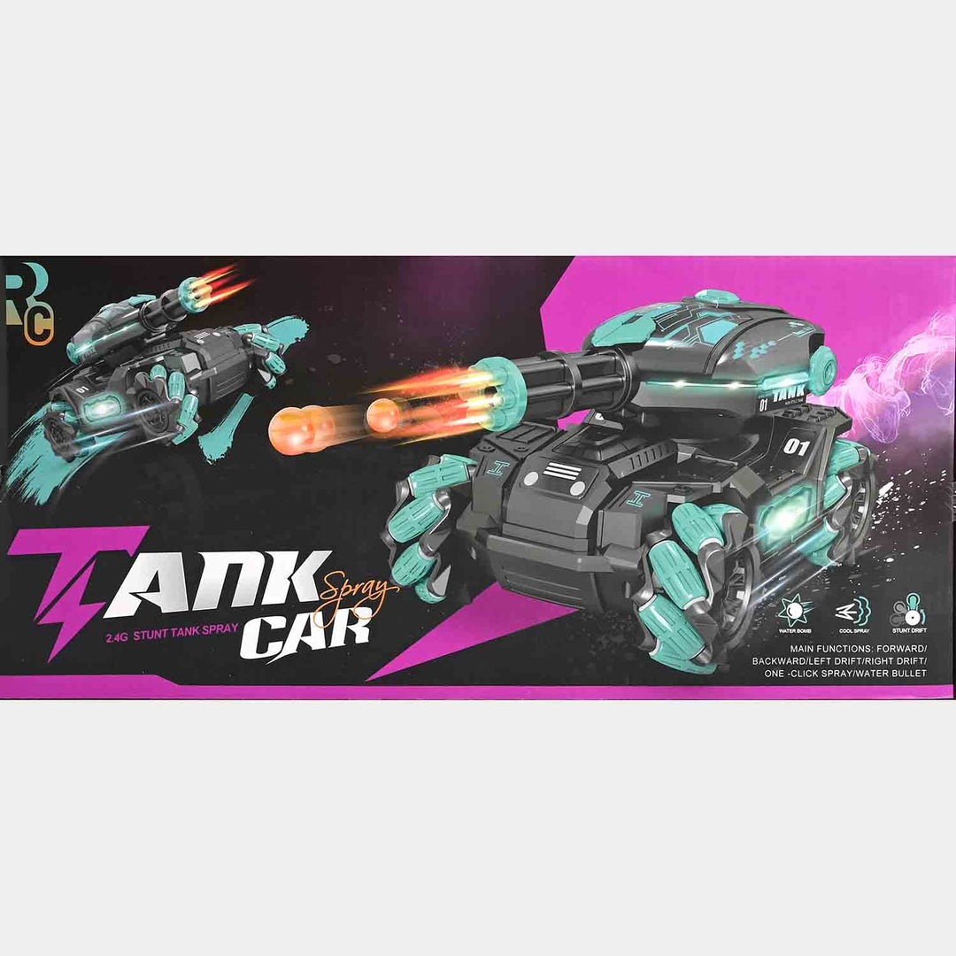 Remote Control Tank Car with Water Ball Shooter With Smoke