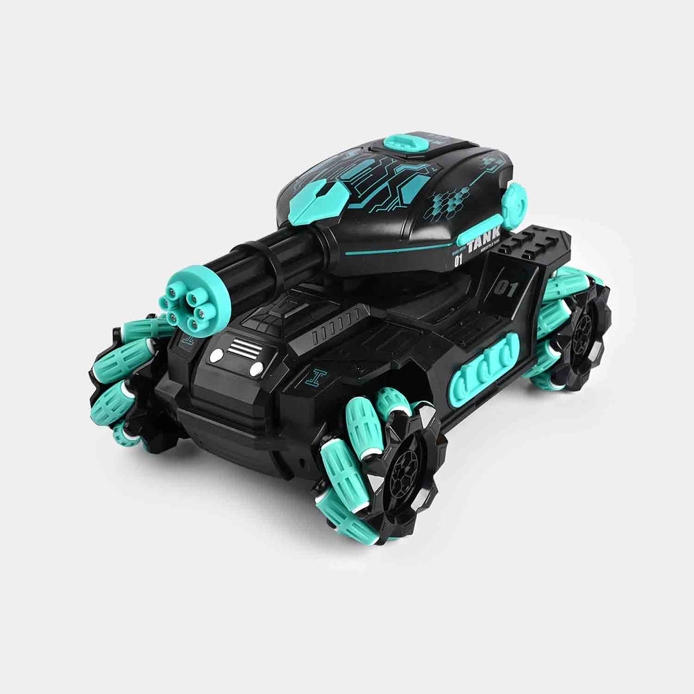 Remote Control Tank Car with Water Ball Shooter With Smoke