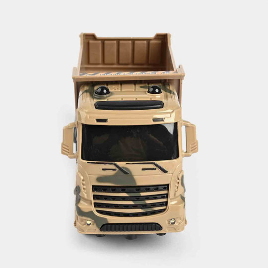 Remote Control Military Dump Truck Toy For Kids