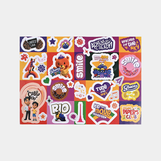 Stickers Sheet Fun, Colorful & Motivational