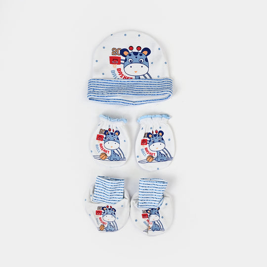 Baby Cap+Mitten+Socks Set