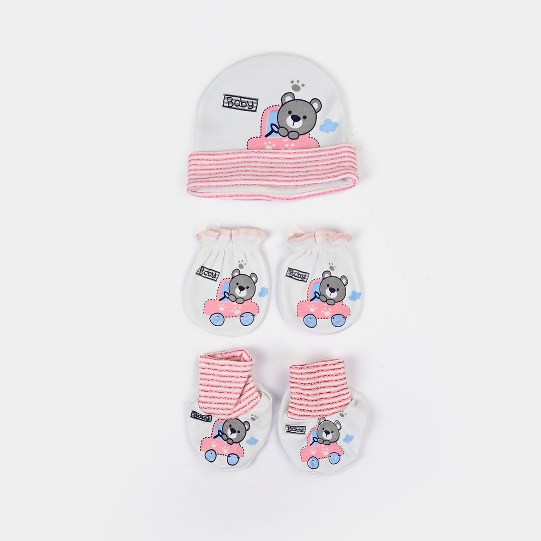 Baby Cap+Mitten+Socks Set