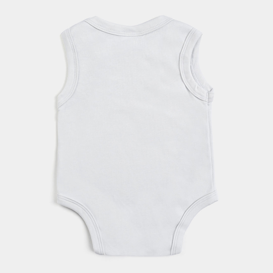 Infant Boys Cotton Interlock 3PCs Set -Off-White