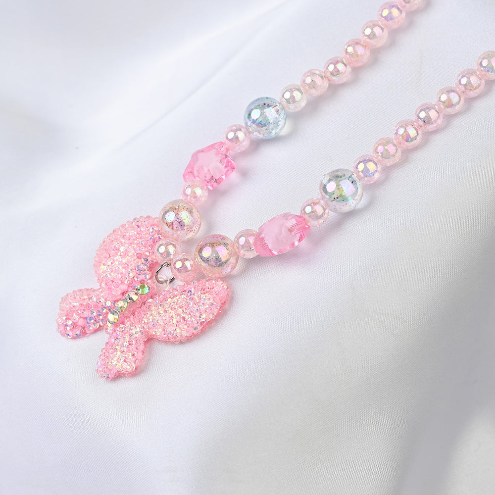 GIRLS CHARM BEADED NECKLACE & BRACELET