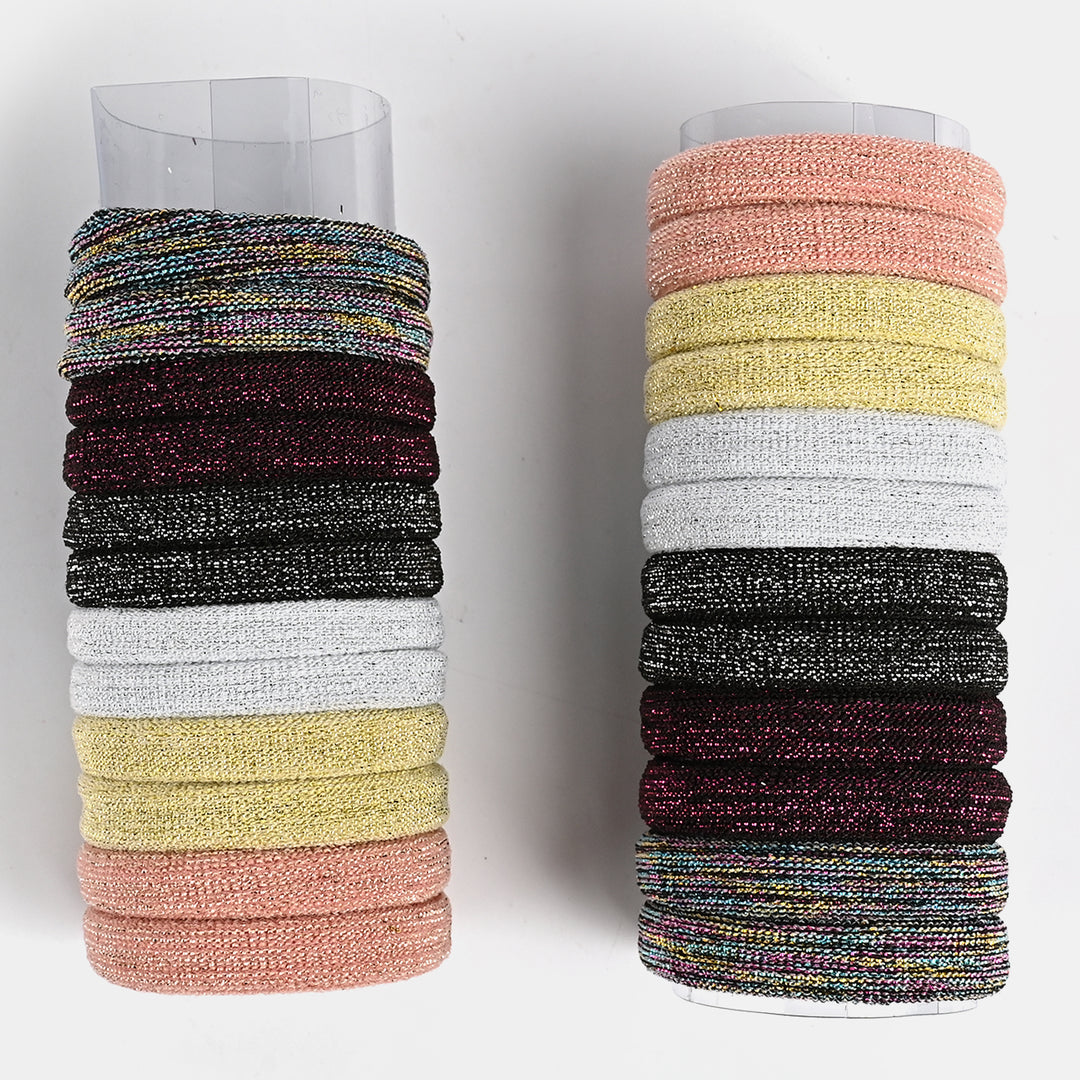 Girls Multicolor Hair Ties/Pony Set