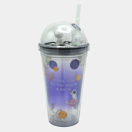 Fancy Straw Glass/Cup For Kids
