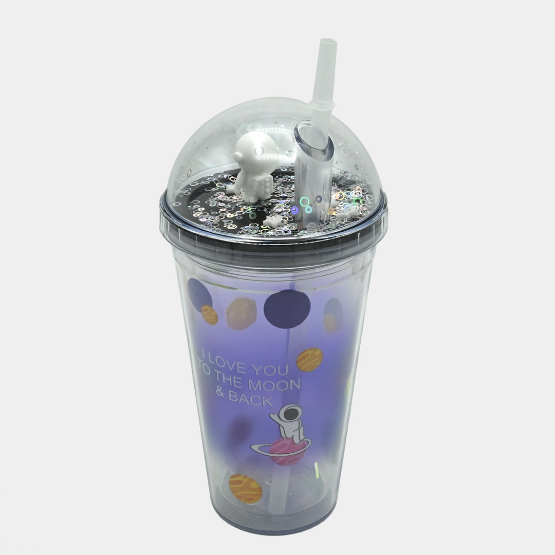 Fancy Straw Glass/Cup For Kids