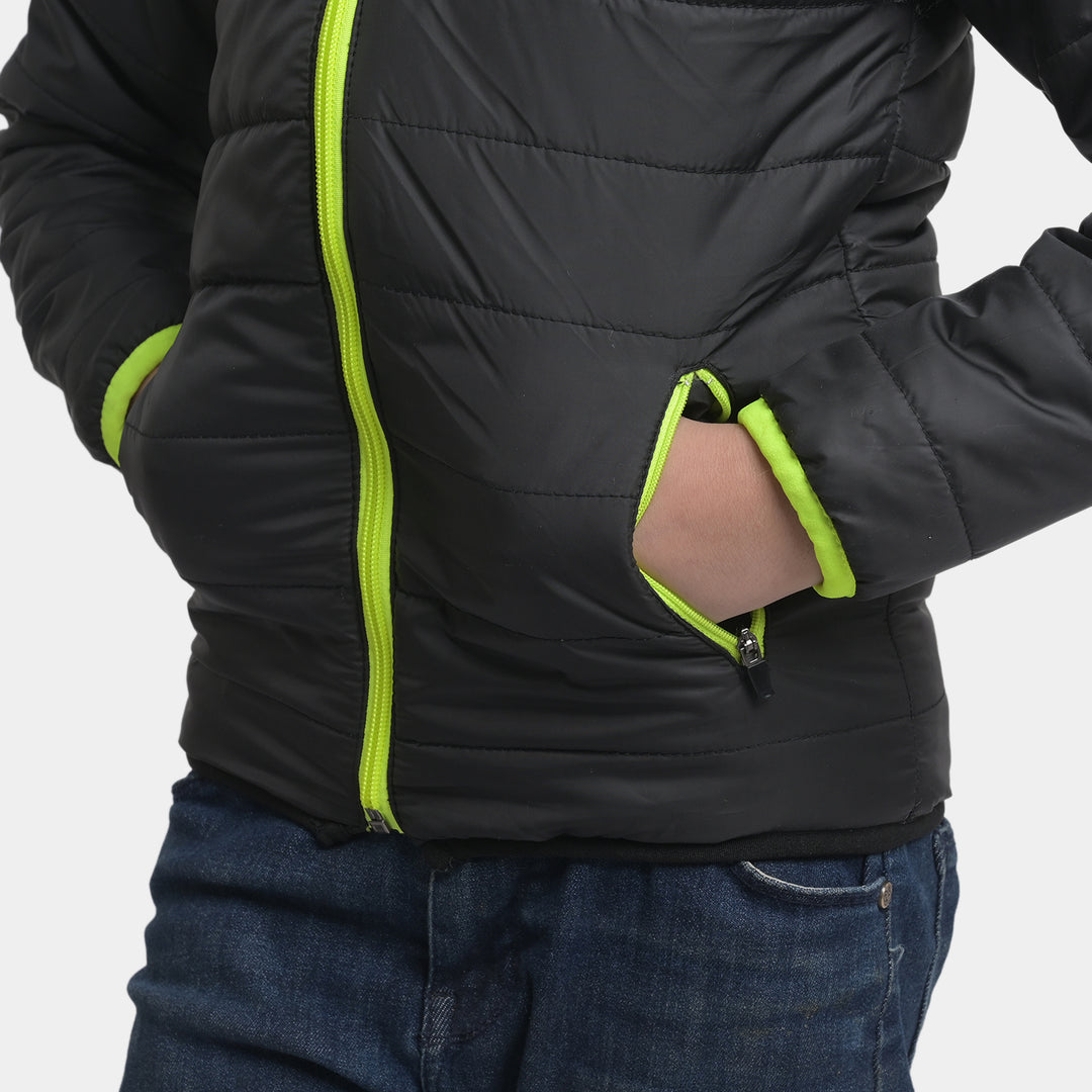 Boys Quilted Jacket Mountain K2-BLACK