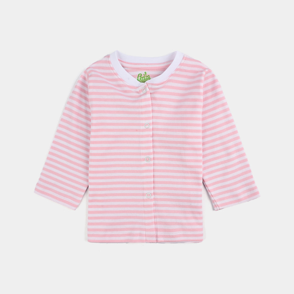 Infant Girls Cotton Interlock Bambi Cardigan Pack OF 3 - Pink & White