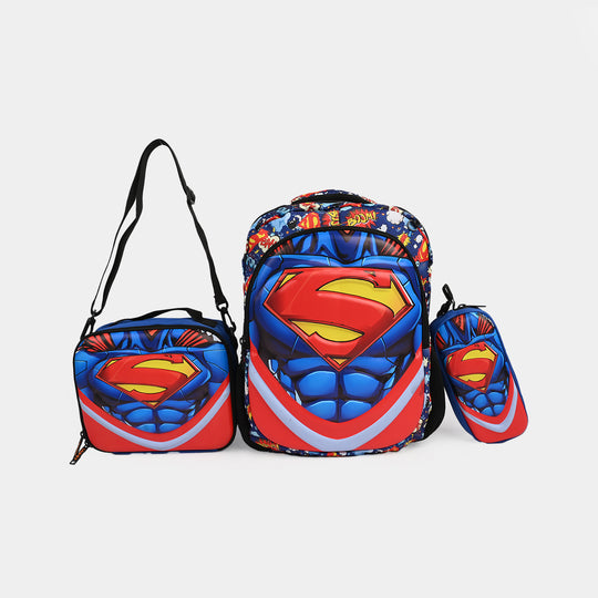 LEVUP 16" 3D Embossed School Bag Set | Grade 1-4