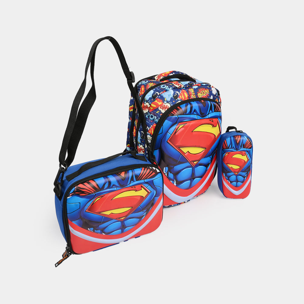 LEVUP 16" 3D Embossed School Bag Set | Grade 1-4