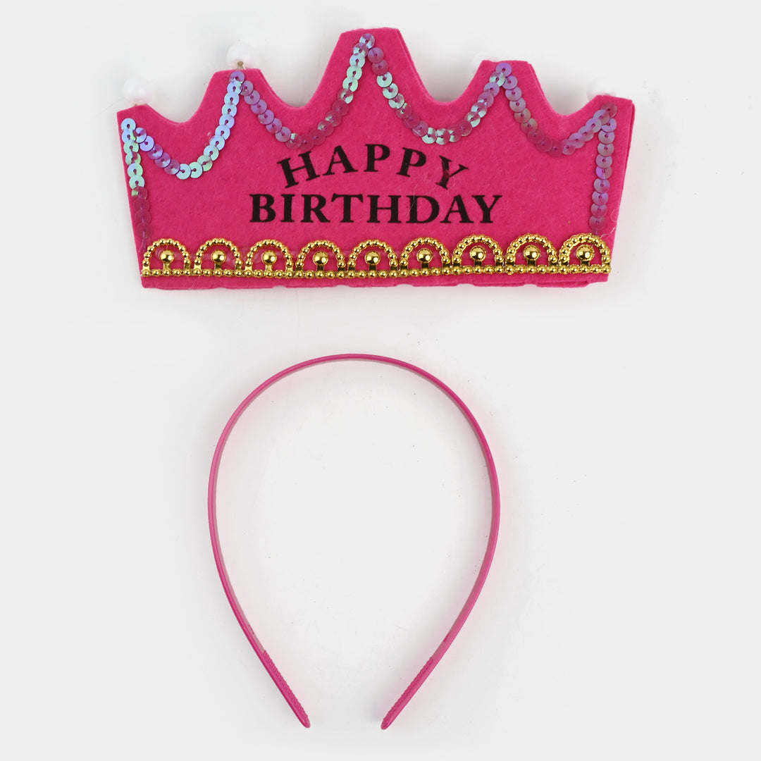 Happy Birthday Crown Cap/Hat With Light