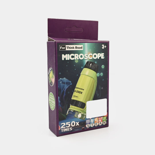 Mini Microscope Portable Kids Microscope with Led Light 250X Zoom