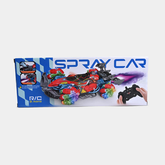 Remote Control Spray Stunt Car with LED Lights