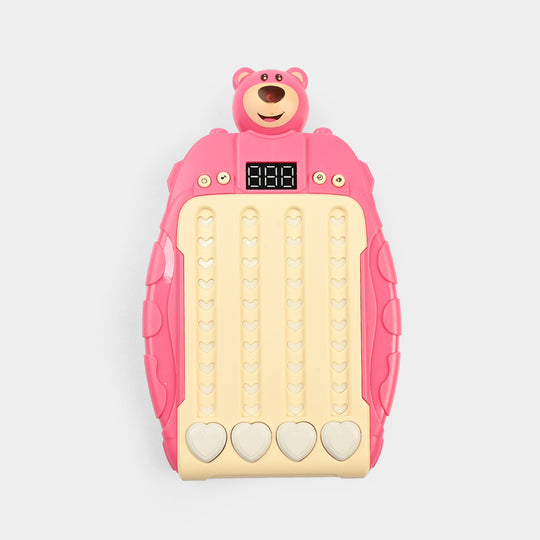 Rhythm Game Machine Quick Push Pop Game with Music and Lights
