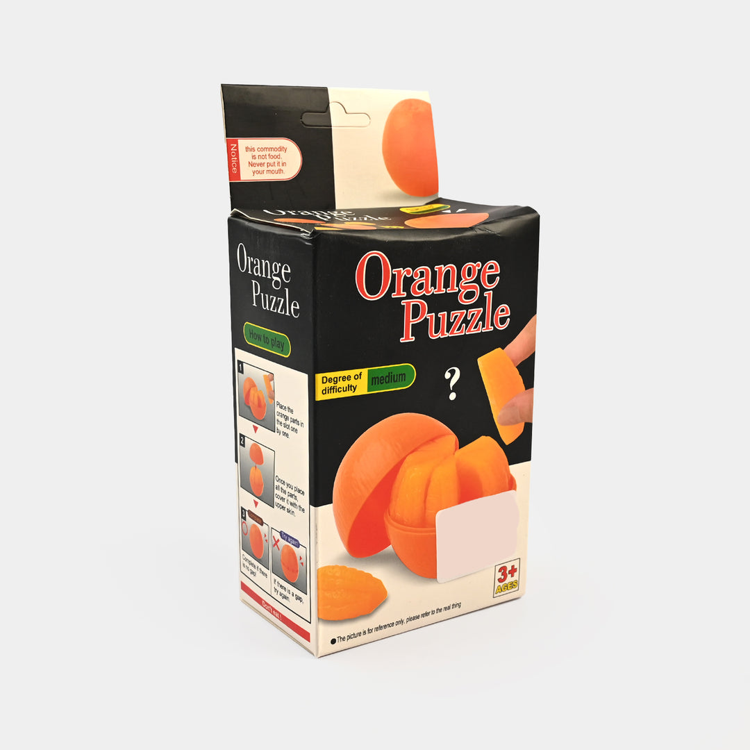 3D Orange Shape Funny Puzzle Toy