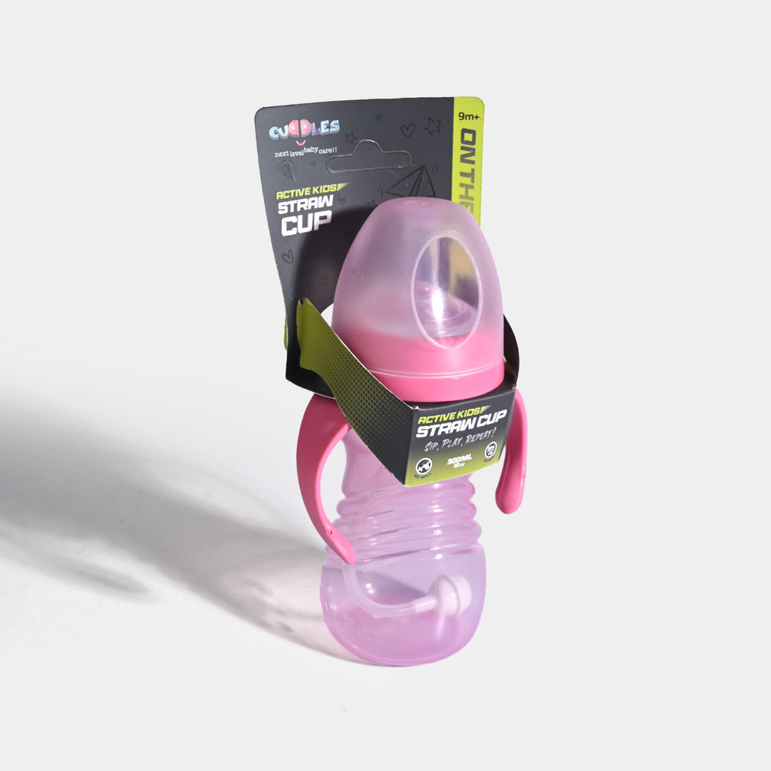 Active kids Straw cup 300ml with handle