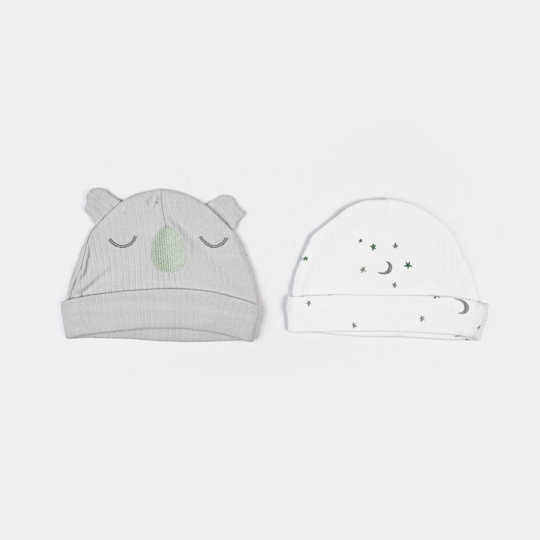 Infant Caps & Bib Set | 0-6M