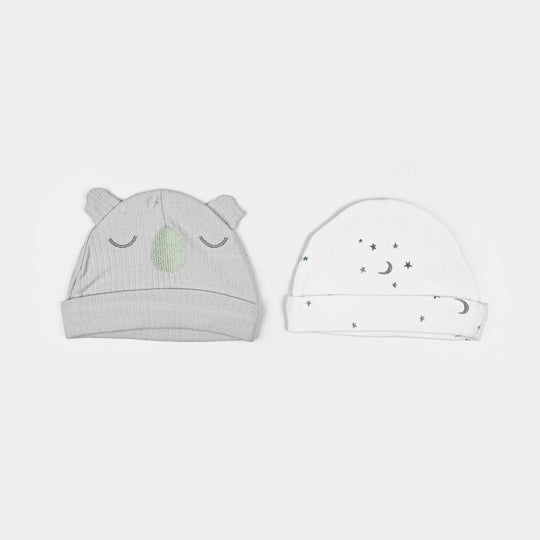 Infant Caps & Bib Set | 0-6M
