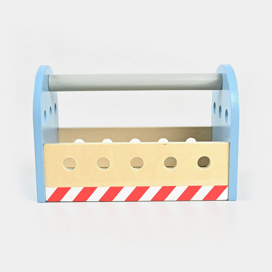 Wooden Toolbox Play Set For Kids