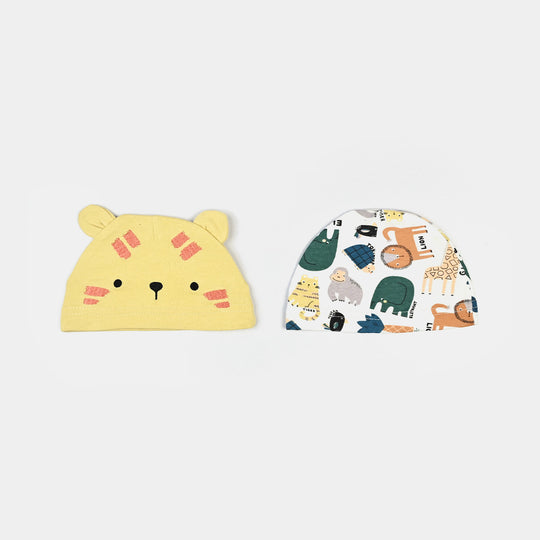 Infant Caps & Bib Set | 0-6M